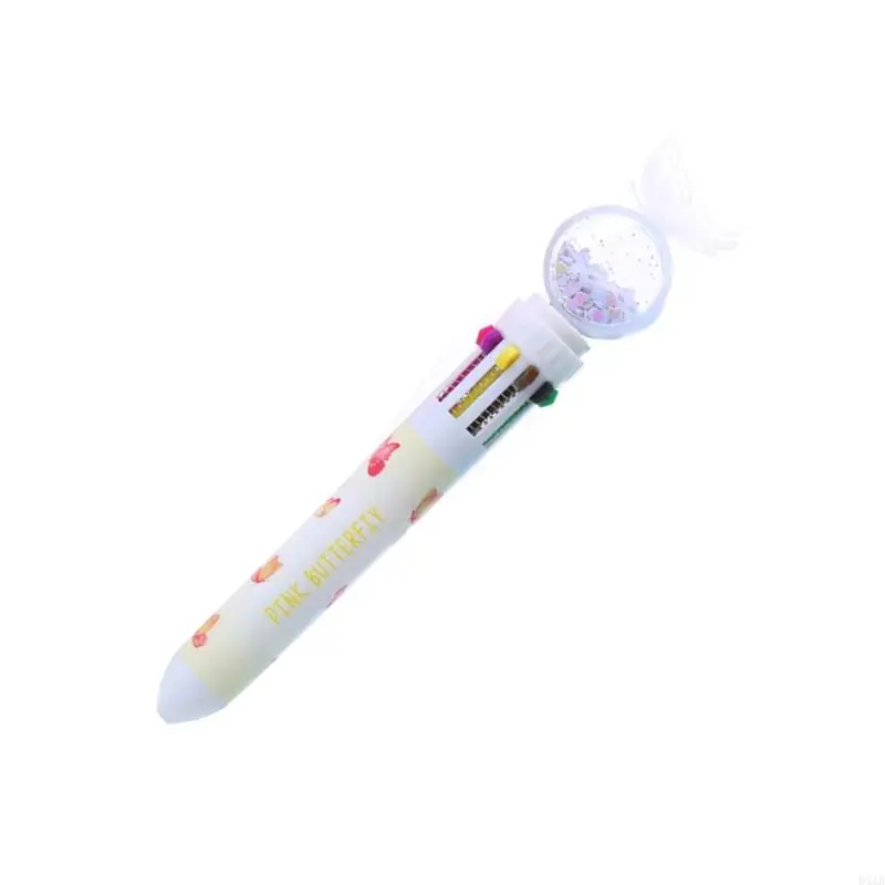 DXAB Multicolor Ballpoint Pen Pen Reflactable Pen Pen 10-Color-in-1 Pen Writing Pen