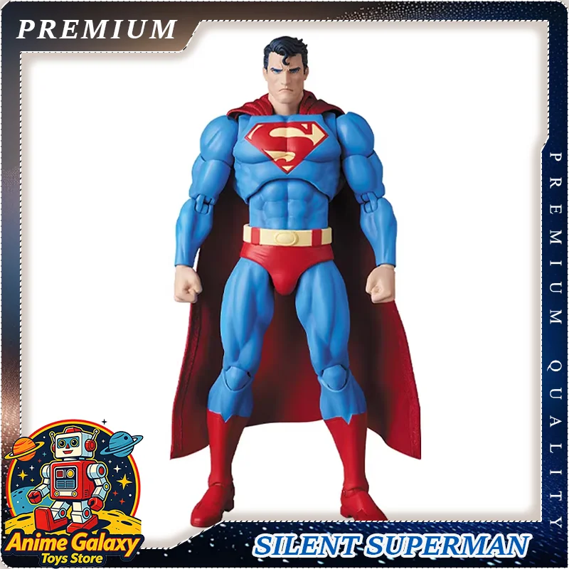 

Mafex 117 Comic Style Silent Superman DC Justice Hero Movable Action Figure Collectible Model Desktop Ornament Fan Hobby Display