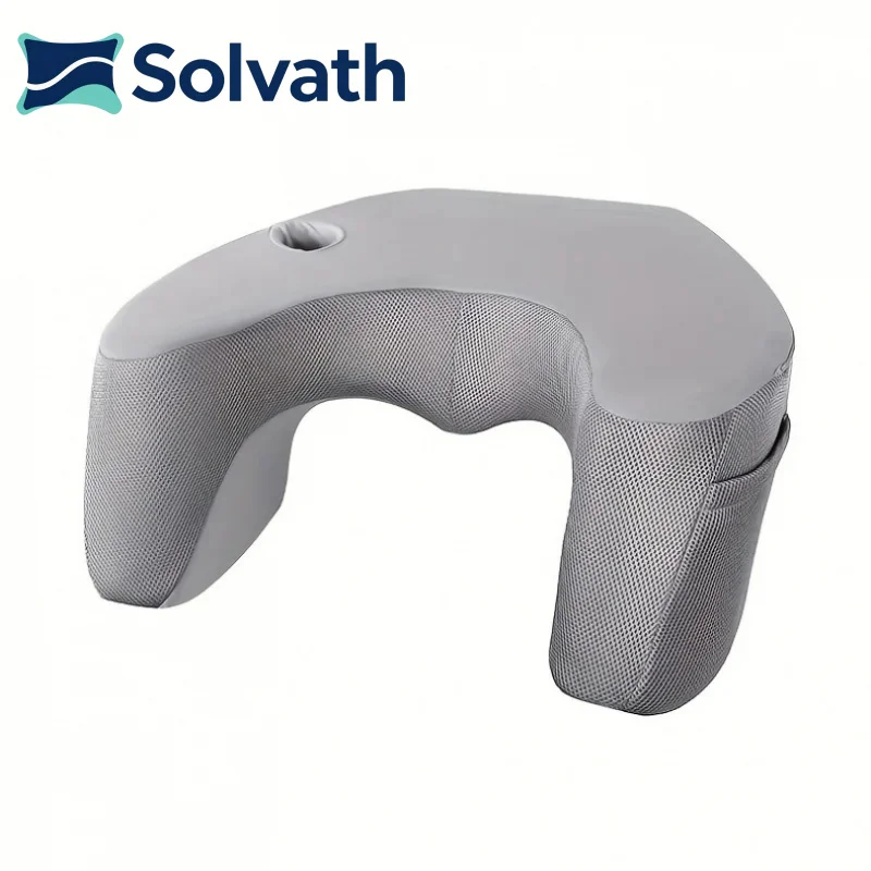Solvath Gaming Sofa Pillow Lap Desk with Cup Phone Holder Laptop Support Large Pockets Comfort for Work Gaming