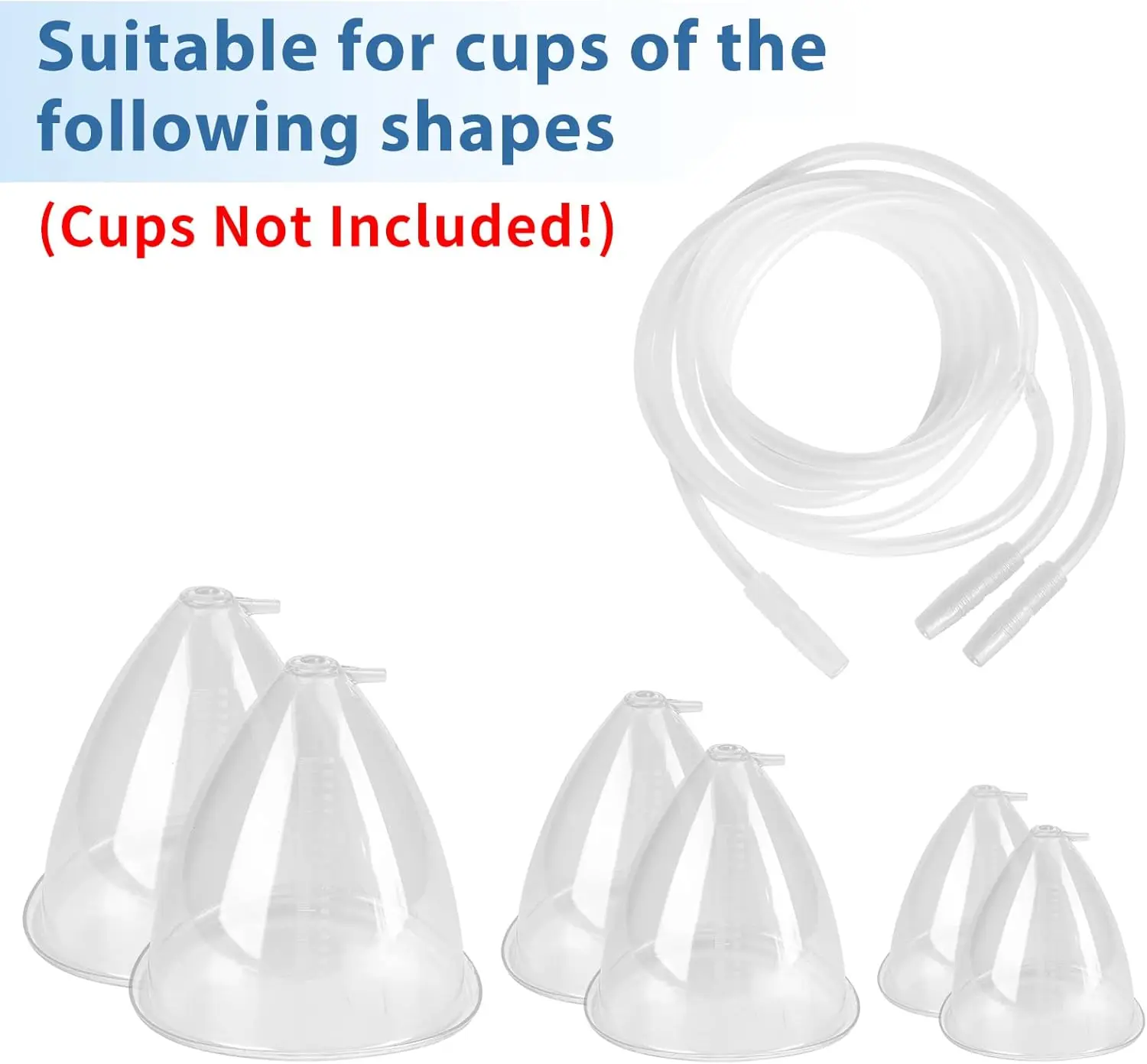 Vacuum Therapy Machine Accessories, Y-Type Hose Tubing, Clear Silicone Vacuum Tube Vacuum Tube Buttocks Lift Therapy Tool