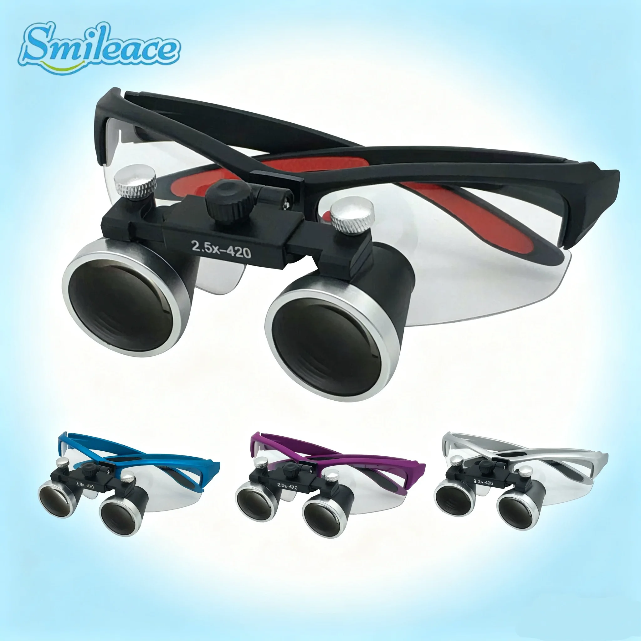 

Dentistry Binocular Magnifier 2.5X 3.5X Ultra-lightweight Optical Loupes 320-420mm Magnifying Glass for Dental Surgery Tools