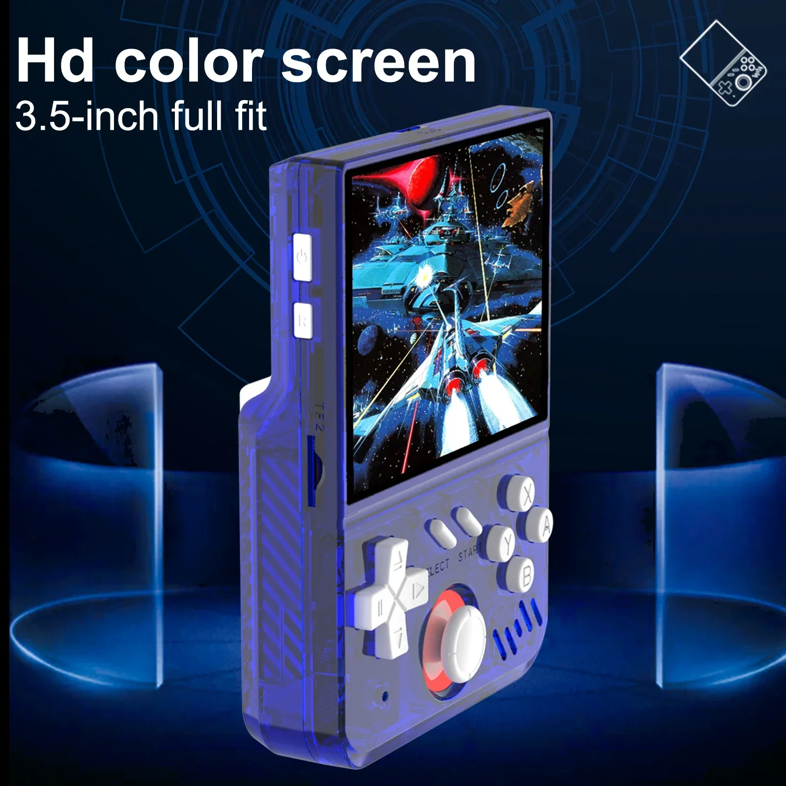 3.5" IPS Screen, Linux System, 128GB, 15000+ Games — Perfect Retro Gaming Gift for Kids