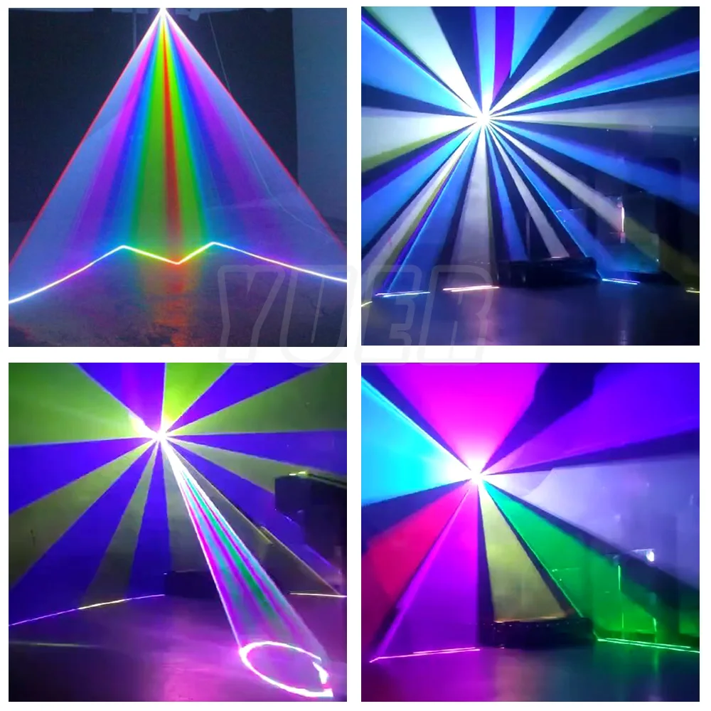 YUER APP 8W Animation Stage Lighting Projector Laser Party Show 30Kpps Scanner Beam DJ Disco  Party Bar Club Stage Lighting Line