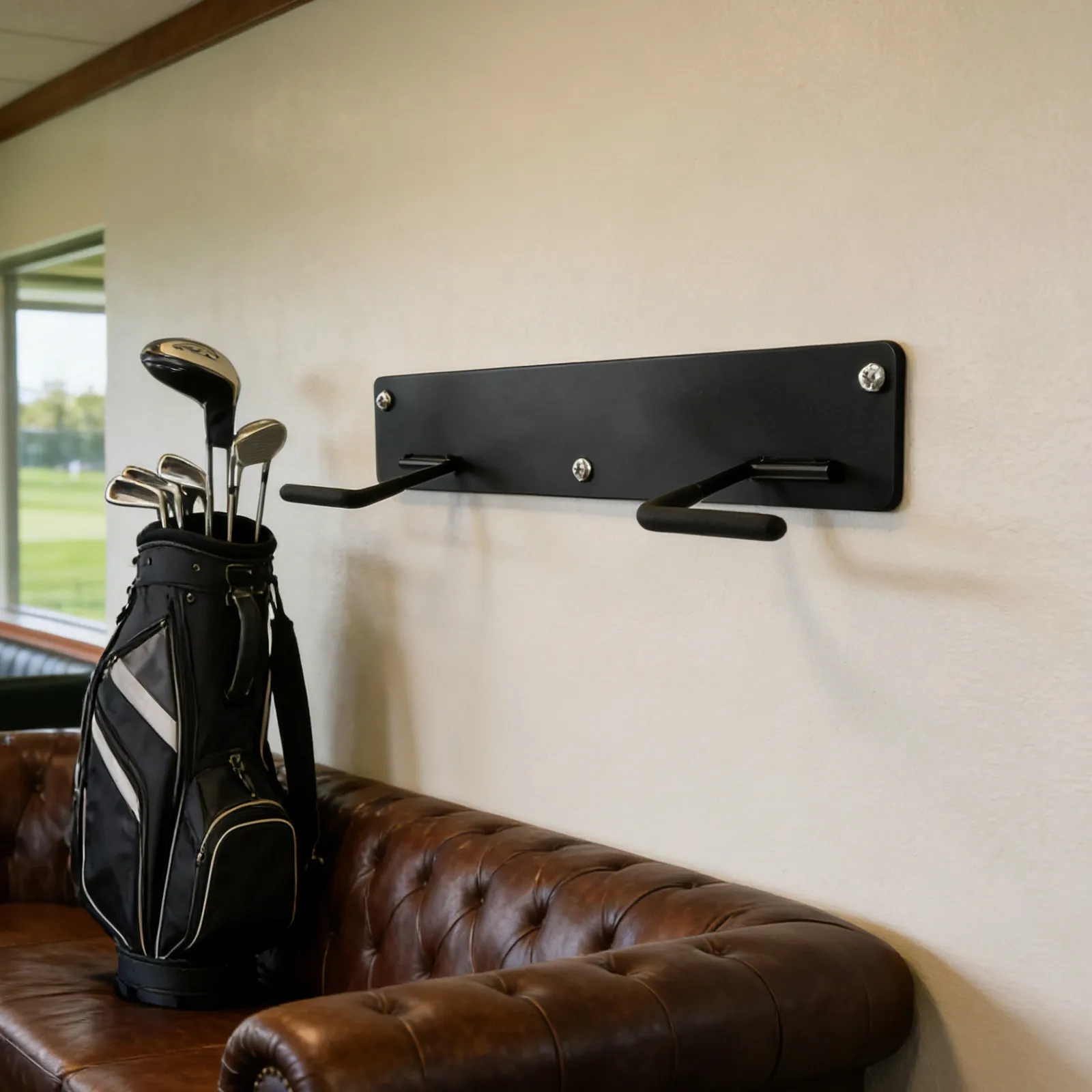 Wall Mounted Golf Bag Storage Rack Expansion Screws High Strength Organizer Garage Home Sports Golf Equipment Holder