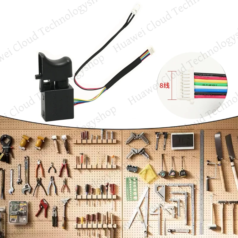 7.2-24V Trapano Elettrico Antipolvere Controllo della Velocità Pulsante Interruttore A Trigger FA2-16/1WEK Chiave Brushless Cordless Trapano Interruttore