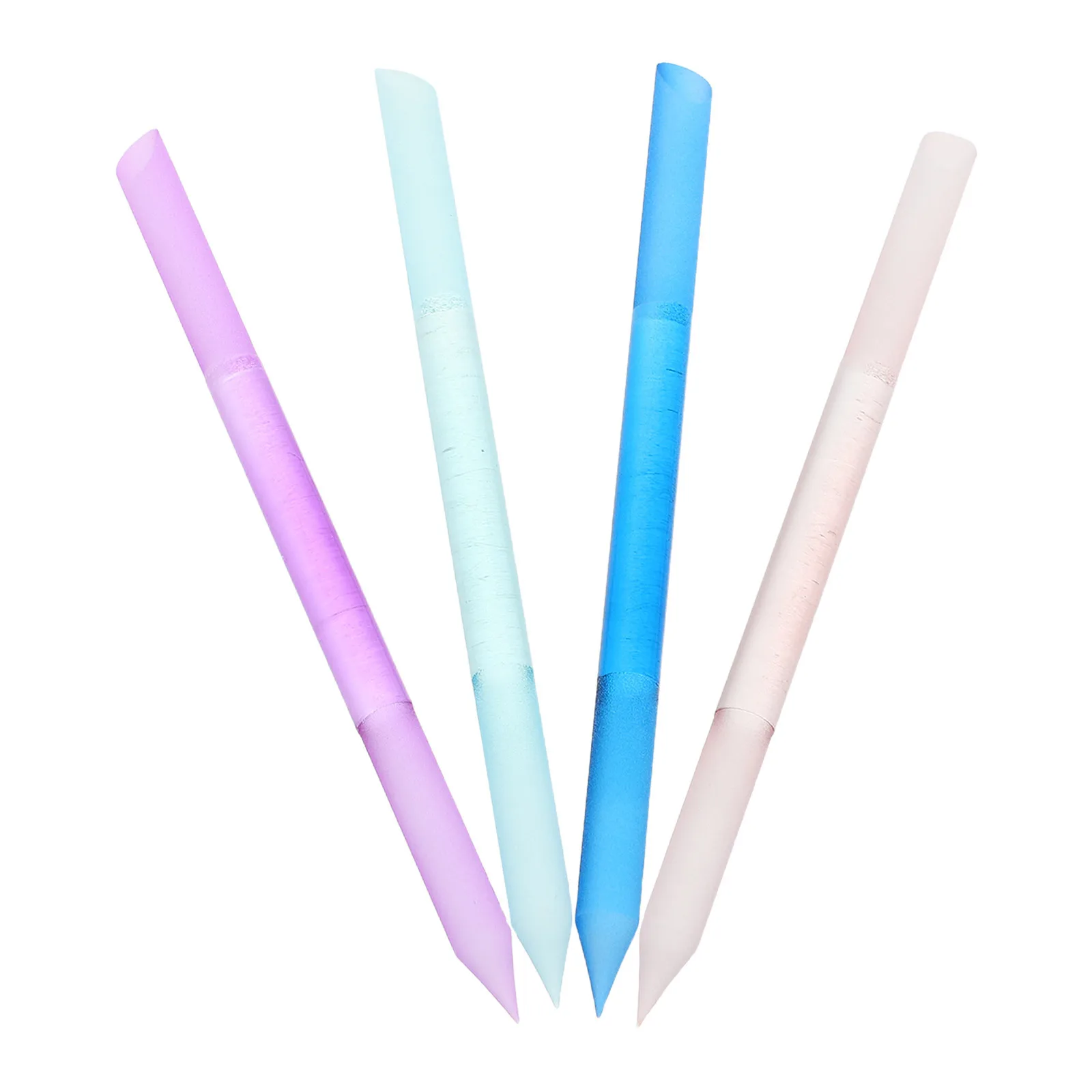 

4Pcs Nano Glass Nail Care Stick Angled Cuticle Filing Tool Portable Precision Manicure Kit Glass File Angled Cuticle Filing Tool