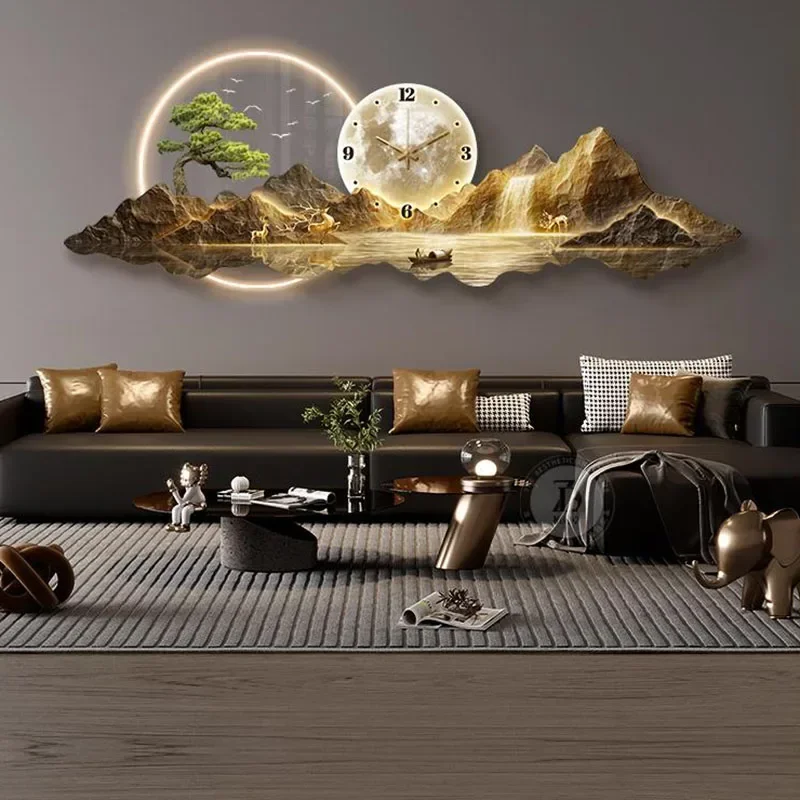 Wall Watch Luminous Simple Restaurant Creative Aesthetic Wall Clocks Bedrooms Horloge Pared Home Decoration