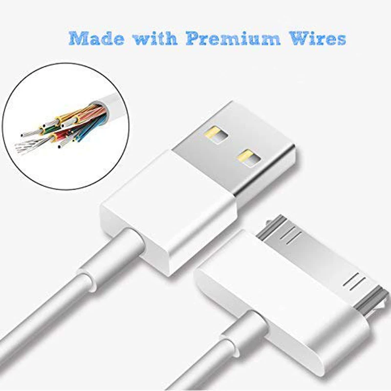30-pinowy kabel USB do iPhone'a 4S 4 3GS iPad 1 2 3 iPod Nano itouch Kabel ładowarki Szybkie ładowanie Adapter synchronizacji danych Przewód — zdjęcie 6
