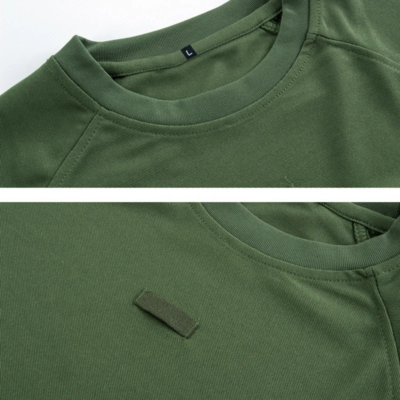 Tactical T-shirt Sport Short Sleeve Men\'s Summer Quick Dry Short Sleeve Elastic Breathable Workwear Outdoor Running T-Shirt
