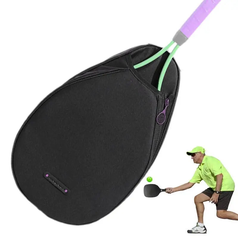 Tennis Bag Waterproof Pickle Ball Bag Tennis Racket Case Fashion Tennis Backpack Smooth Zipper Pickle Ball Sling Bag For Men