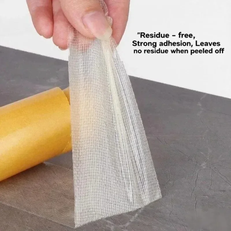 5-20M Strong Fixation of Double Sided Cloth Base Tape Translucent Mesh Waterproof Super Traceless High Viscosity Carpet Adhesive