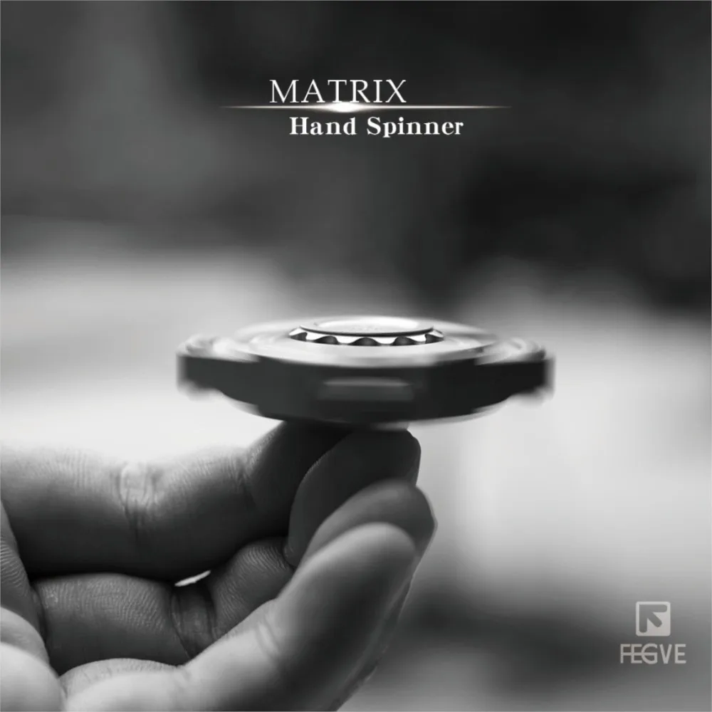 FEGVE EDC Square Fidget Spinner Giocattolo antistress Fidget Toys per adulti Design originale Multi-lama Fidget Spinner