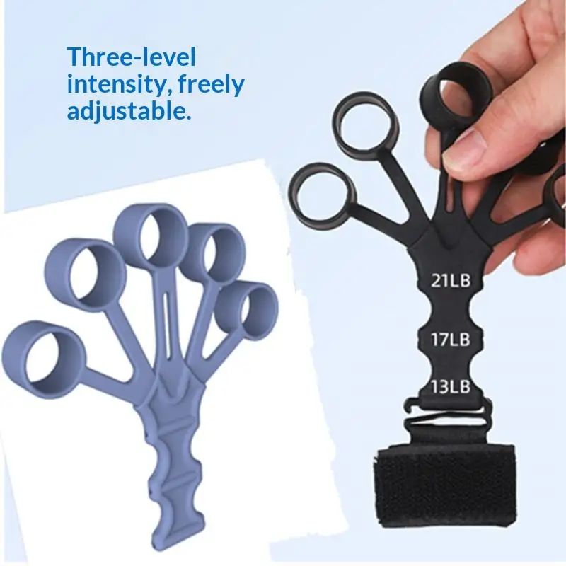 ~1/2Pcs Adjustable Strengthener For Wrist Hand Grip 5 Finger Exerciser Strength Trainning Power Forearm Rehabilitation Trainer