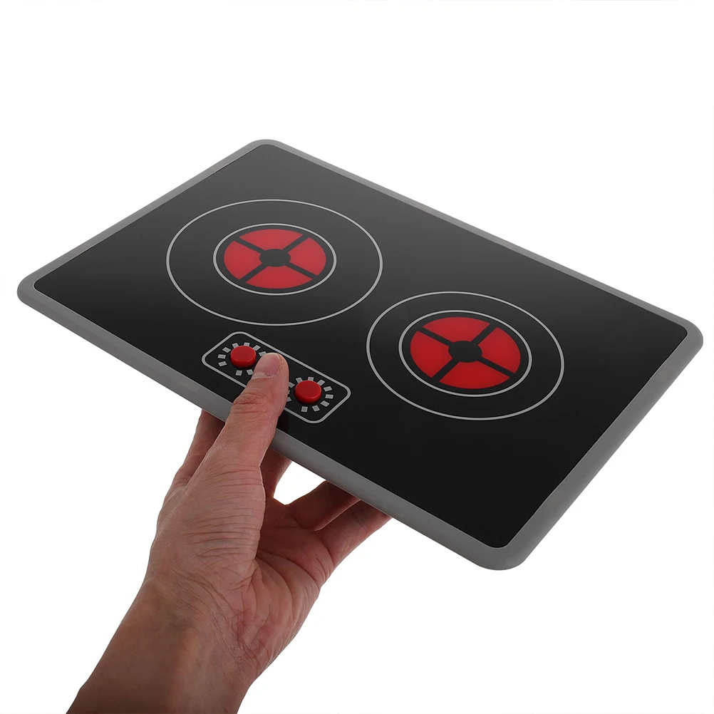 2 Pcs Simulated Induction Cooker Kitchen Toys for Kids Simulation Plastic Stove