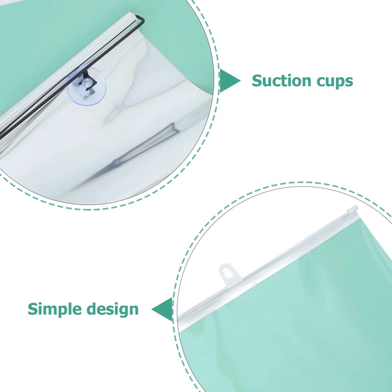 لا الحفر شفط كأس ستائر التعتيم 58x125 سنتيمتر ظلال النافذة المؤقتة لشقة الحضانة مكتب الخصوصية ضوء حجب #3