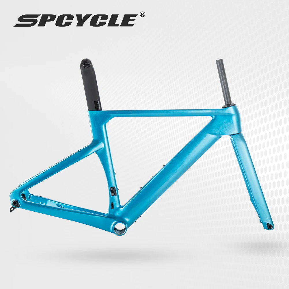 Spcycle R065 Aero Carbon Road Bike Frame 700x32C Disc Brake All Internal Cable T47 Thread Road Bicycle Carbon Frameset