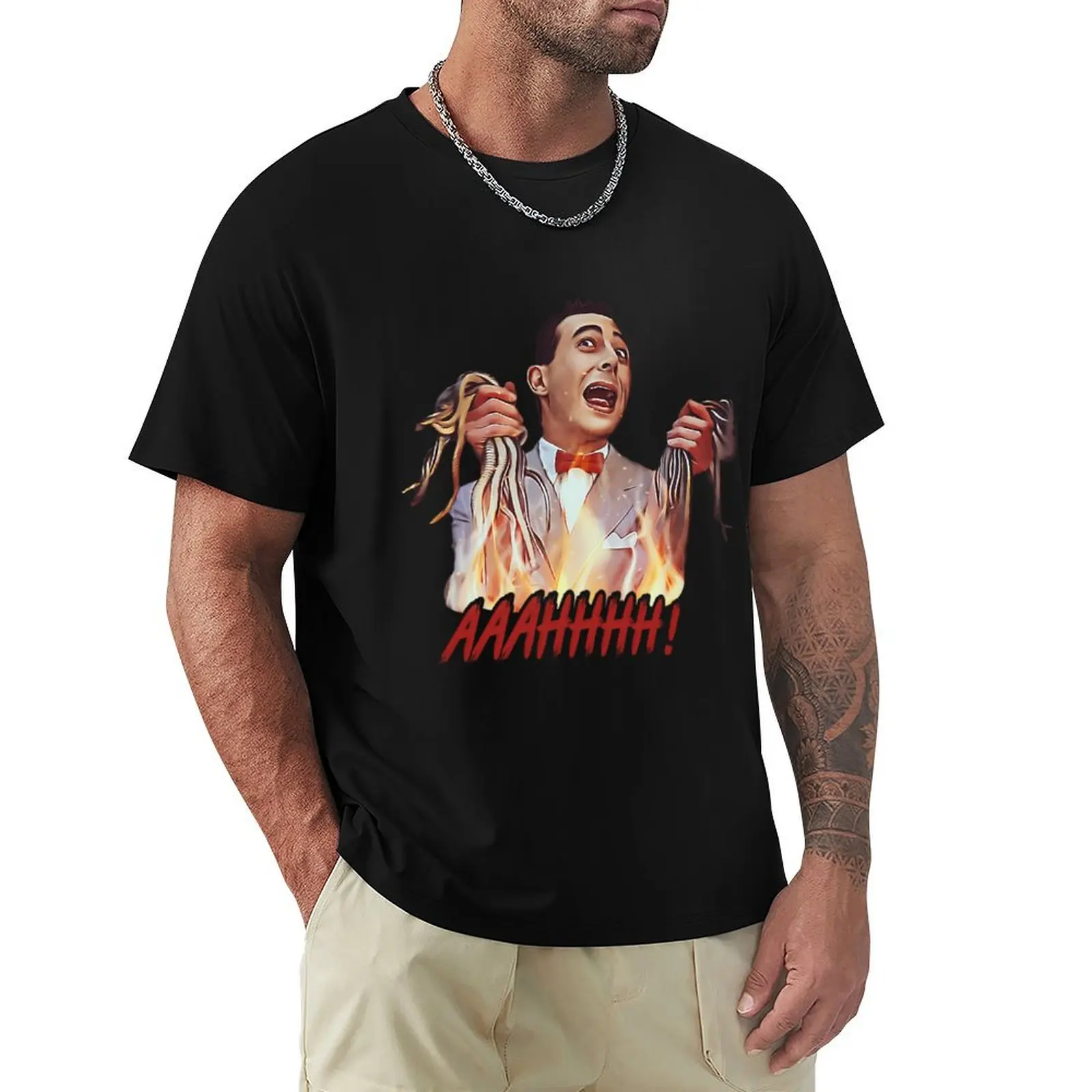 Peewee Herman - Peewee Snake Rescue T-Shirt Long Lasting Casual T-Shirt