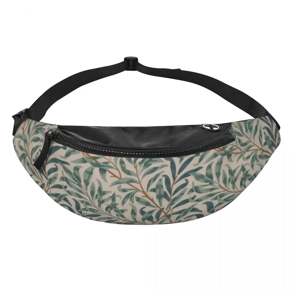 William Morris Vintage Willow Bough Fanny Pack Men Women Floral Textile Crossbody Waist Bag for Running Phone Money Pouch