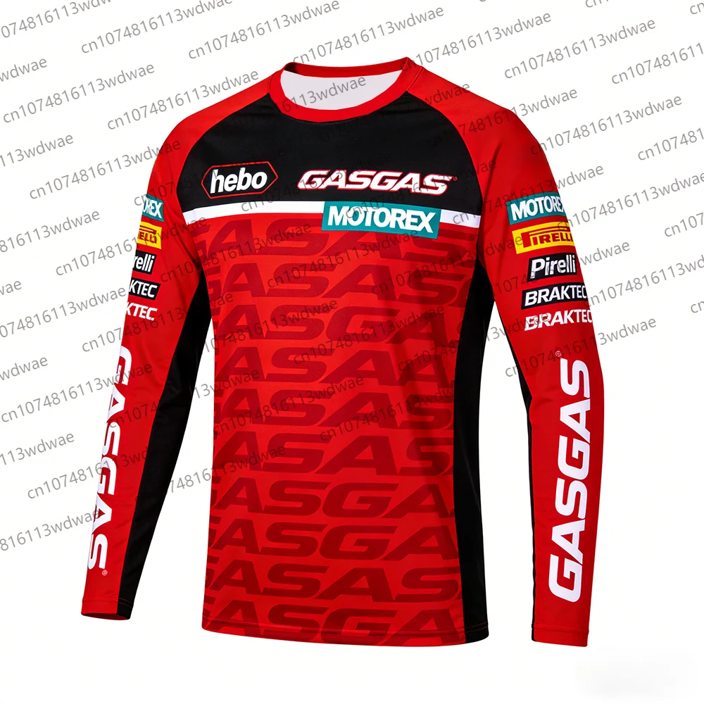 Jersey de Motocross GASGAS, Traje de Ciclismo Hebo Motorex de Secado Rápido y Transpirable para Entusiastas y Pilotos de Carreras Todoterreno