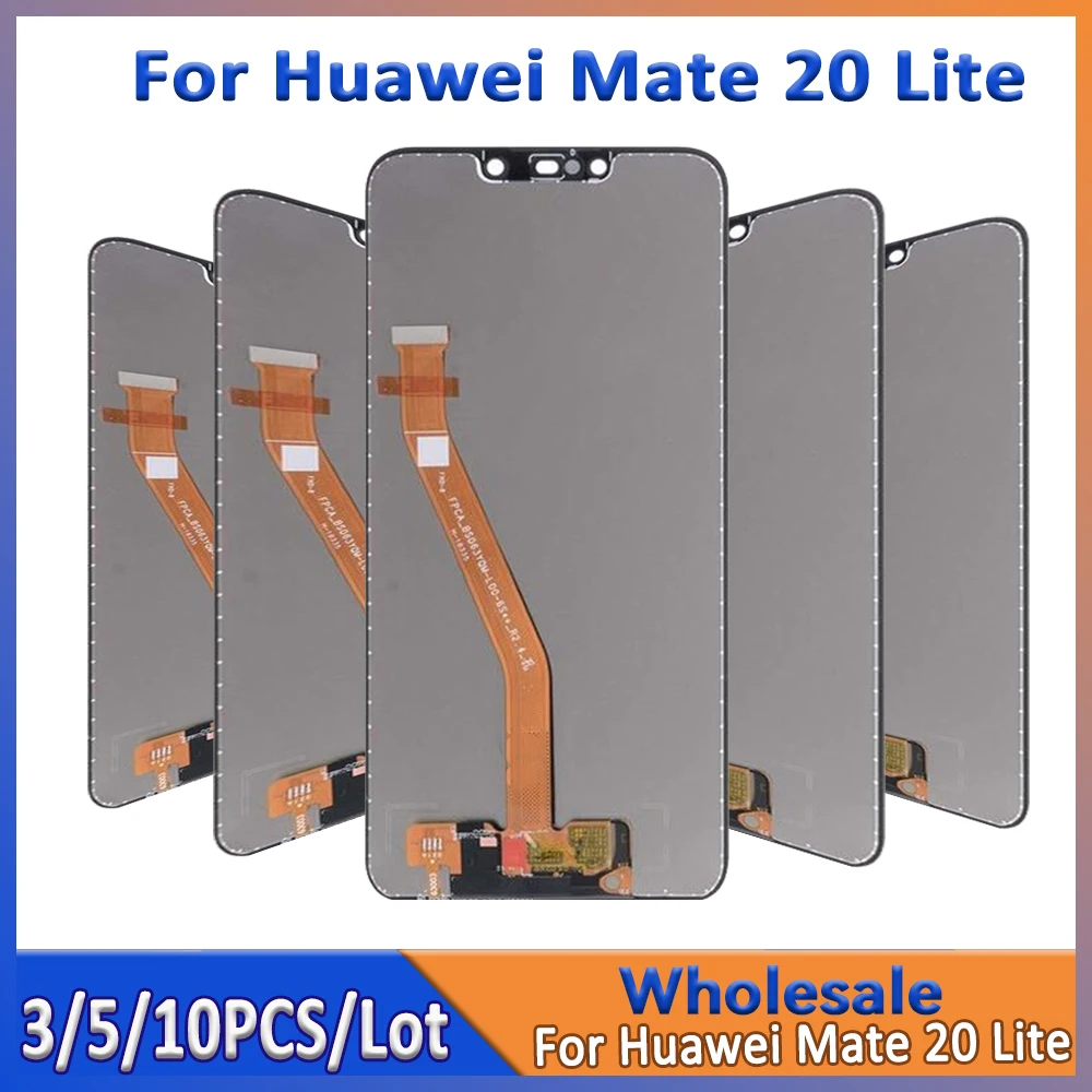 

Wholesale 3/5/10 Pieces/Lot For Huawei Mate 20 Lite LCD Screen With Touch Digitizer Touch Assembly Display