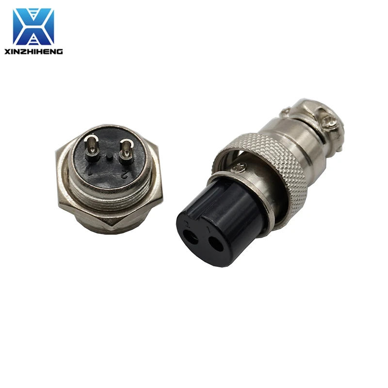 1Set GX16 Male - Female Metal Circular Aviation Plug Socket Connector 16mm 2Pin/3Pin/4Pin/5Pin/6Pin/7Pin/8Pin/9Pin/10Pin