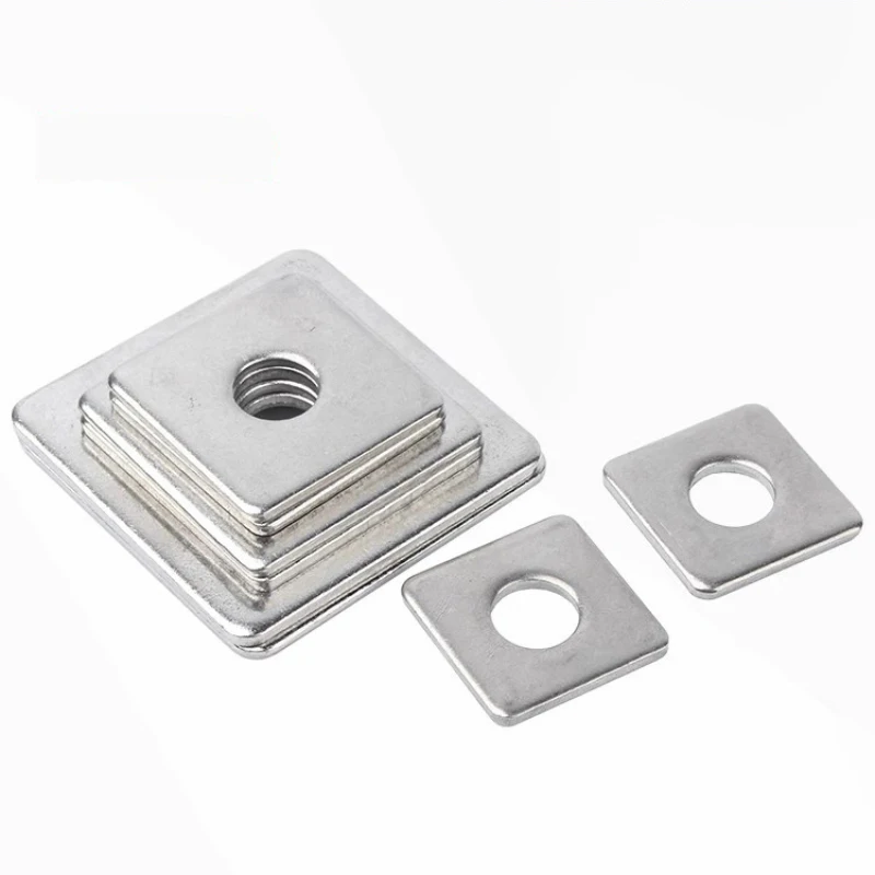 M3 M4 M5 M6 M8 M10 M12 M14 Square Flat Washers 304 Stainless Steel Flat Pad Spacer Gaskets