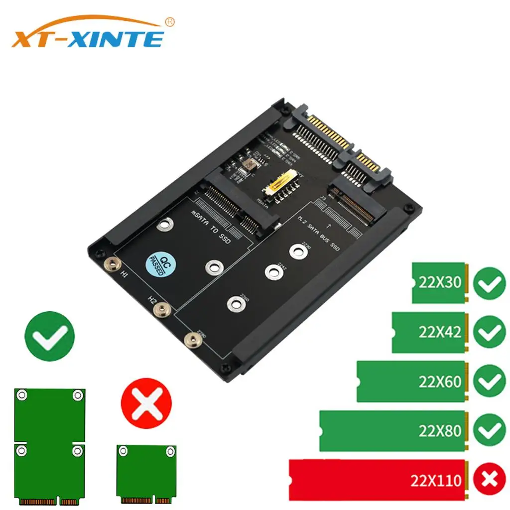 2 in 1 MSATA and B Key/B&M Key SSD to 2.5