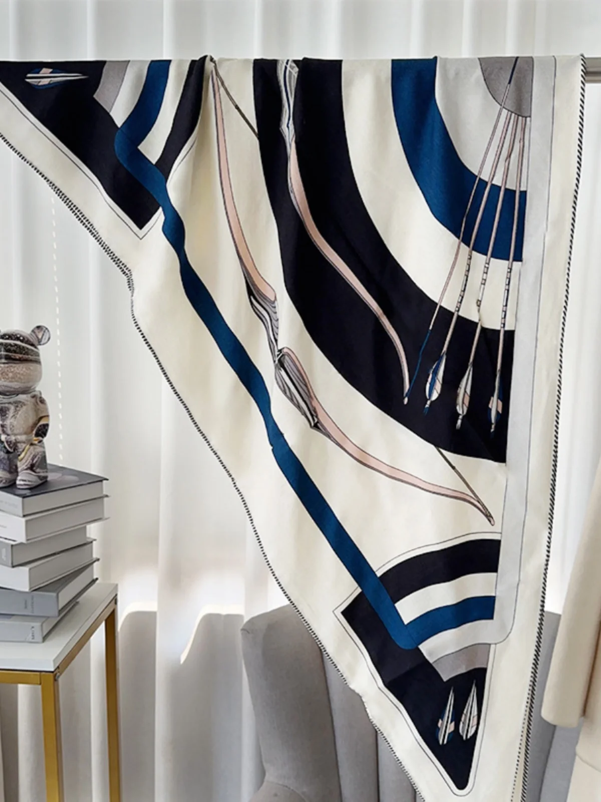 Echarpe-classique-en-laine-et-soie-double-face-motif-nœud-papillon-lignes-simples-grande-taille-couleur-unie-multifonctionnelle-pour-le-bureau-et-l'hiver