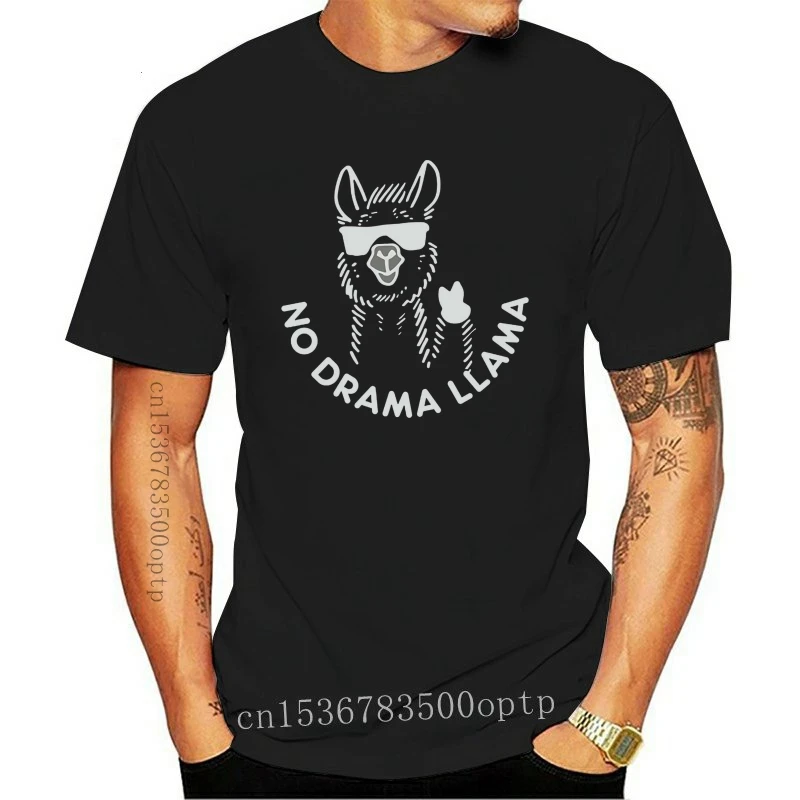 Camiseta sin Deama Llama divertida para hombre y mujer, camisa Hipster, regalo, 2024