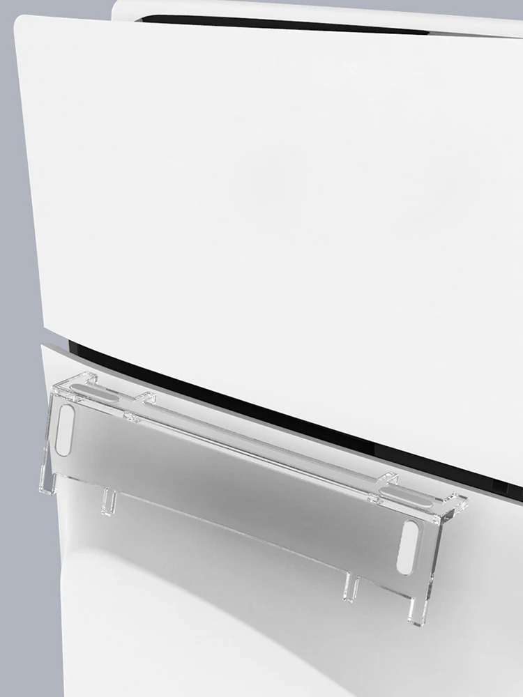 For PS5 Slim Horizontal Console Stand Base Stand Holder Transparent Host Rack Holder for Playstation 5 Slim Disc&Digital Edition