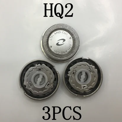 3 шт. HQ2 сменные головки, лезвие для электробритвы Philips HS106 HS110 HS125 HS135 HS155 HS165 HS250 HS255HS308 HS345
