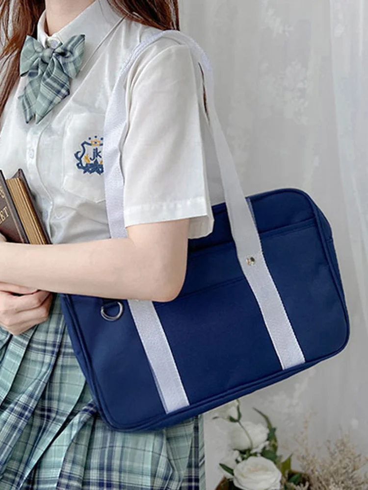 Teen Girls JK Uniform Handbag Classic Style Cosplay Messenger Bag Casual Anime Shoulder Handbag Square Bag Everyday Shoulder Bag