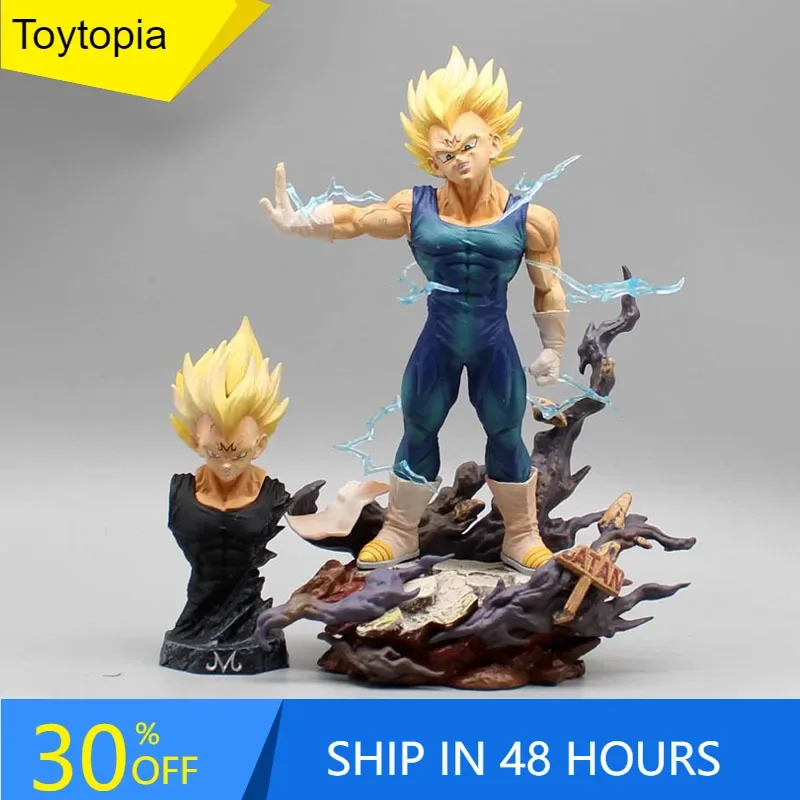 Figuras de acción de Dragon Ball Vegeta IV de 20cm para niños, periféricos de animación, regalar un busto, adorno de Pvc, modelo de juguetes, colecciones