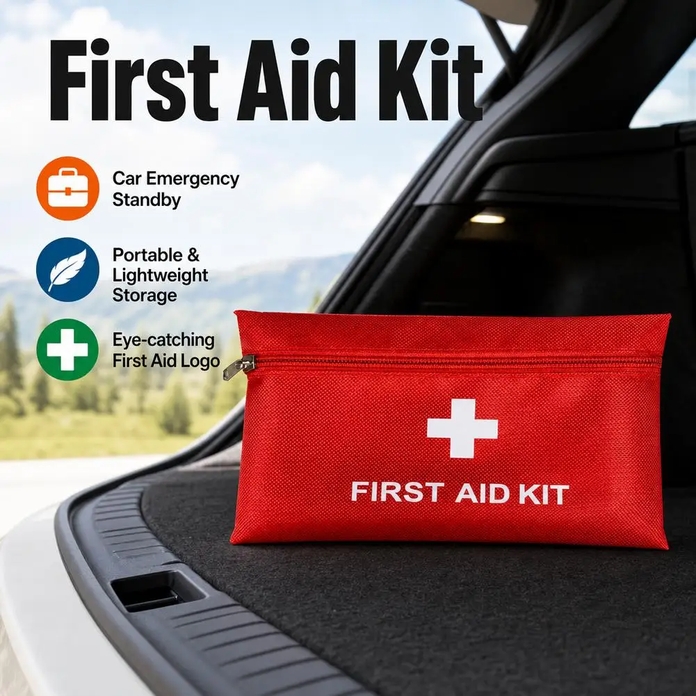 Portable Waterproof First Aid Kit Bag Emergency Kits Case Only For Outdoor Camp Travel Fishing Emergency Medical Treatment