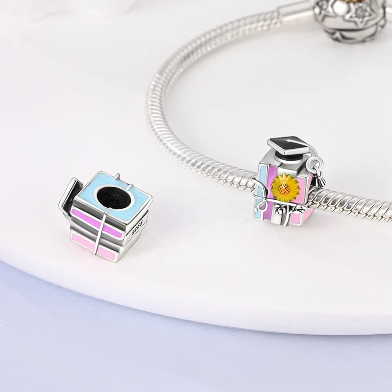 

Подвески Plata 925, выпускной сезон, цветы, вазы, бусины, подходят для оригинальных браслетов 925, подвески для женщин, ювелирные изделия, сделай сам, подарки