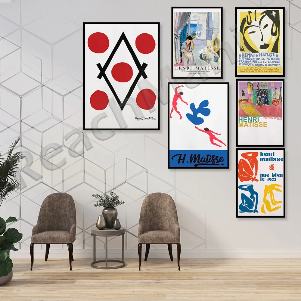 Henri Matisse Vintage Exhibition Poster The Pink Studio Art 1911 Printable Matisse