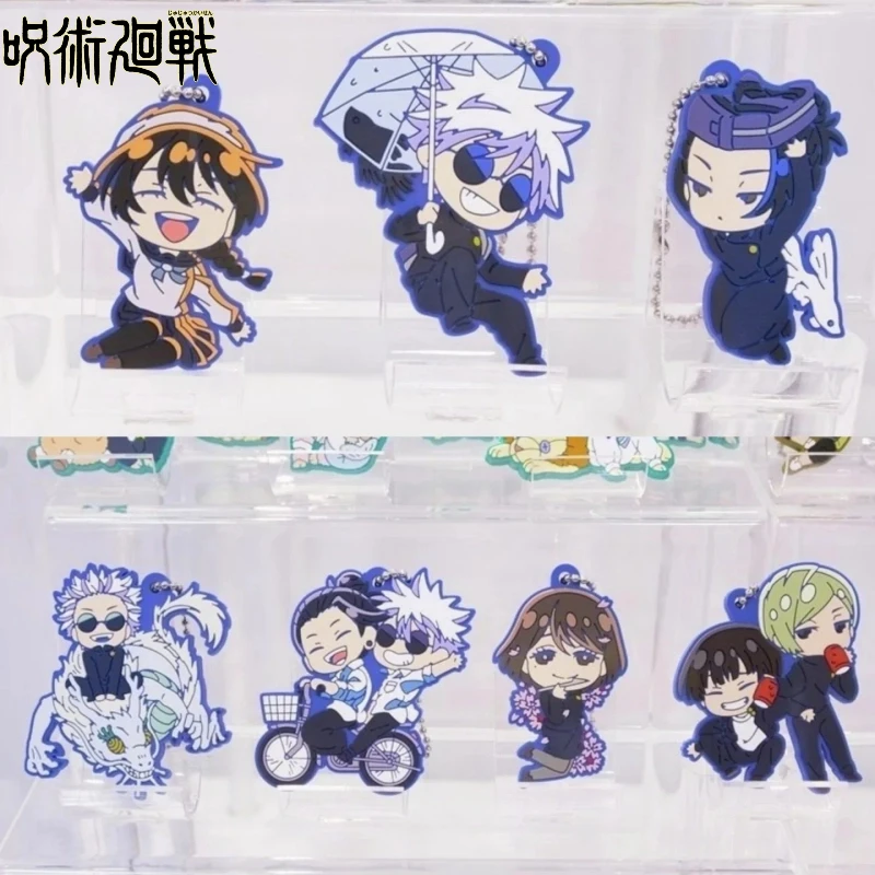 

TAKARA TOMY Gashapon Jujutsu Kaisen: Hidden Inventory Rubber Keychain Gojo Satoru Geto Suguru Ieiri Shoko Riko Capsule Toys Gift