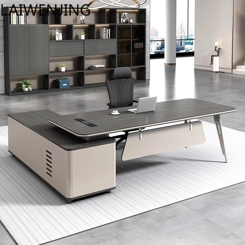 

HLZ boss desk simple modern table and chair fashion boss table office table and chair combination