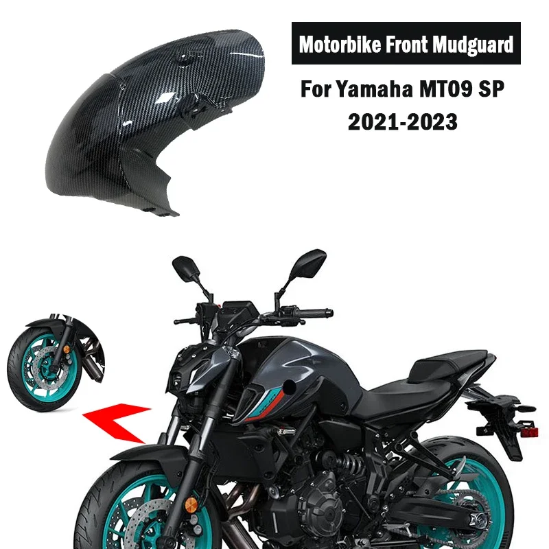 

MT-09 ABS Carbon Front Tire Hugger Fender Mudguard for Yamaha MT09 SP 2021 2022 2023 Motorcycle Wheel Splash Guard Accessories