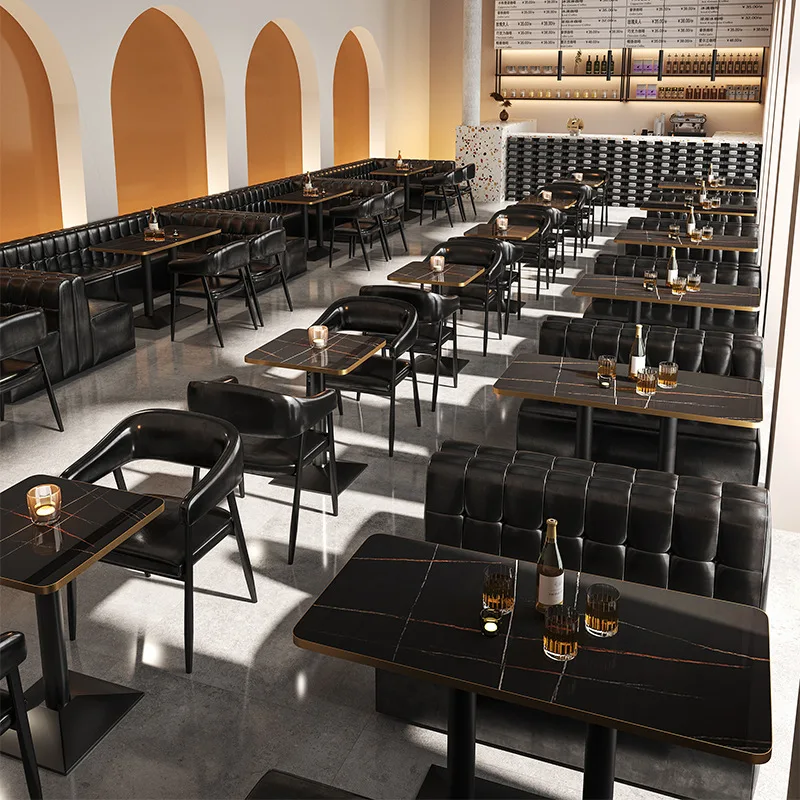 # Restaurant Hookah Lounge Furniture Bar Cafe Booth Night Club Sofa Pub Bar Chair And Table