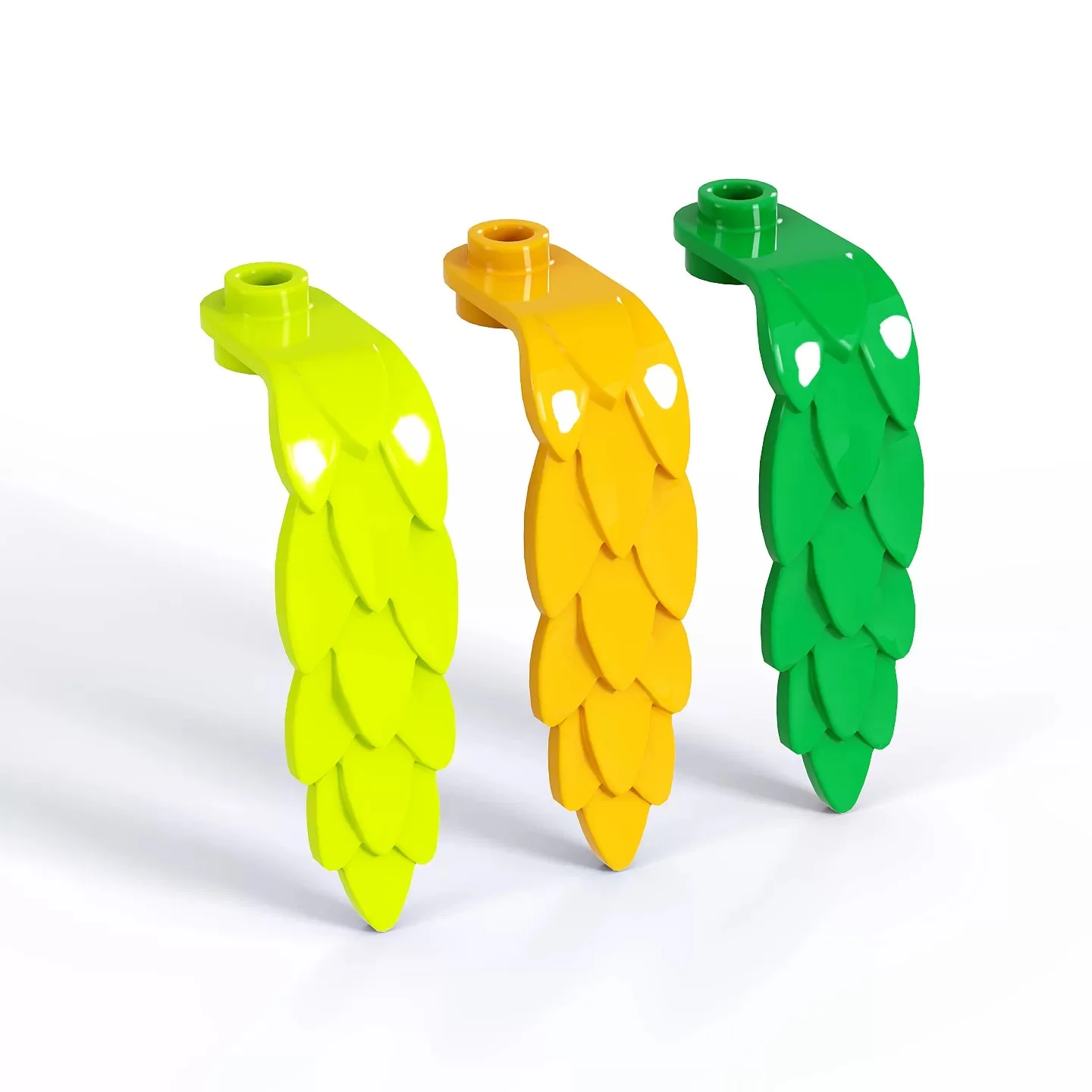 MOC 10 Stück 7741 1X1 Rund mit Mehrschichtigen Blättern Bausteine Set Blumenhaus Teil Bausteine DIY Partikel Erwachsenen Geburtstagsgeschenk