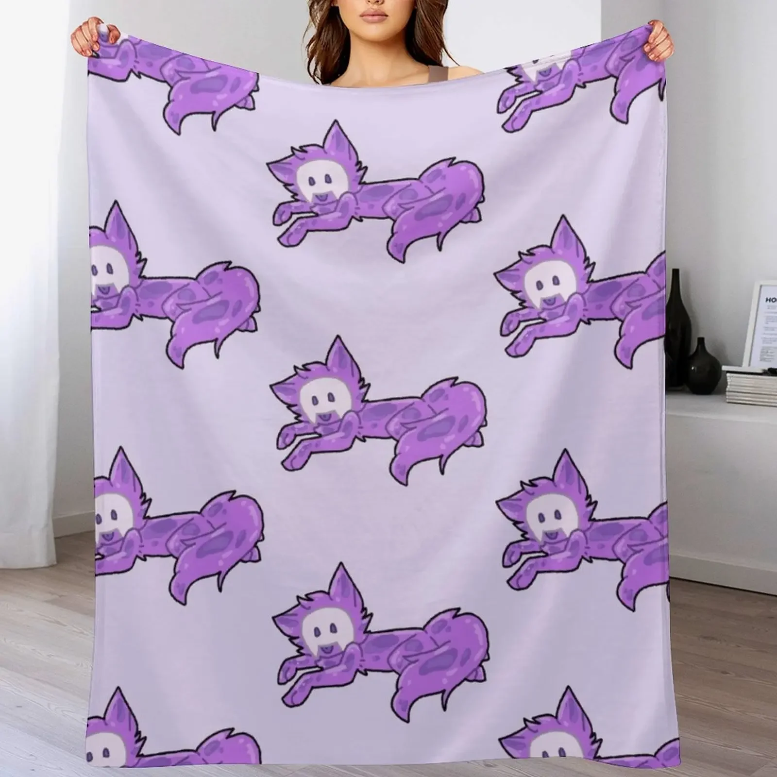 

Slime pup (Laying) Throw Blanket manga Softest For Baby blankets ands Blankets