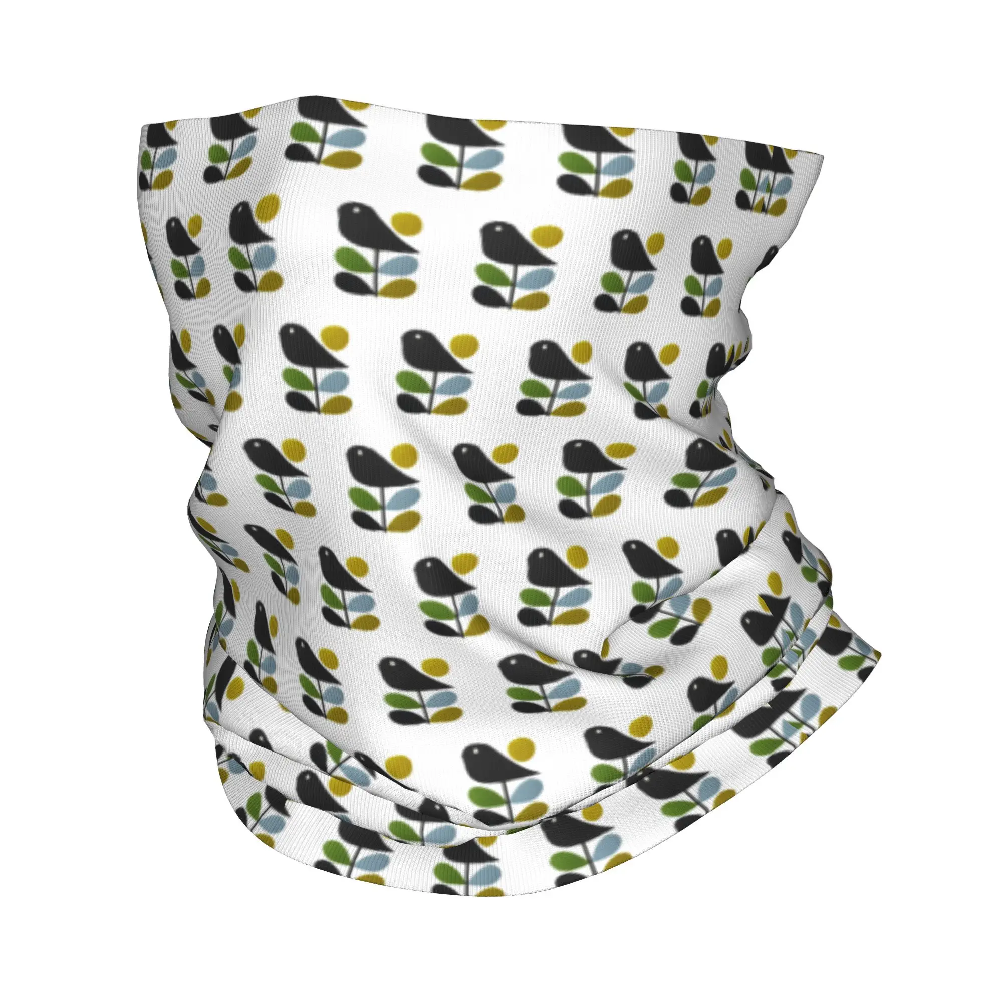 Orla Kiely Stem Bird Neck Gaiter Women Men UV Face Shield Winter Scandinavian Flower Geometric Bandana Scarf for Ski