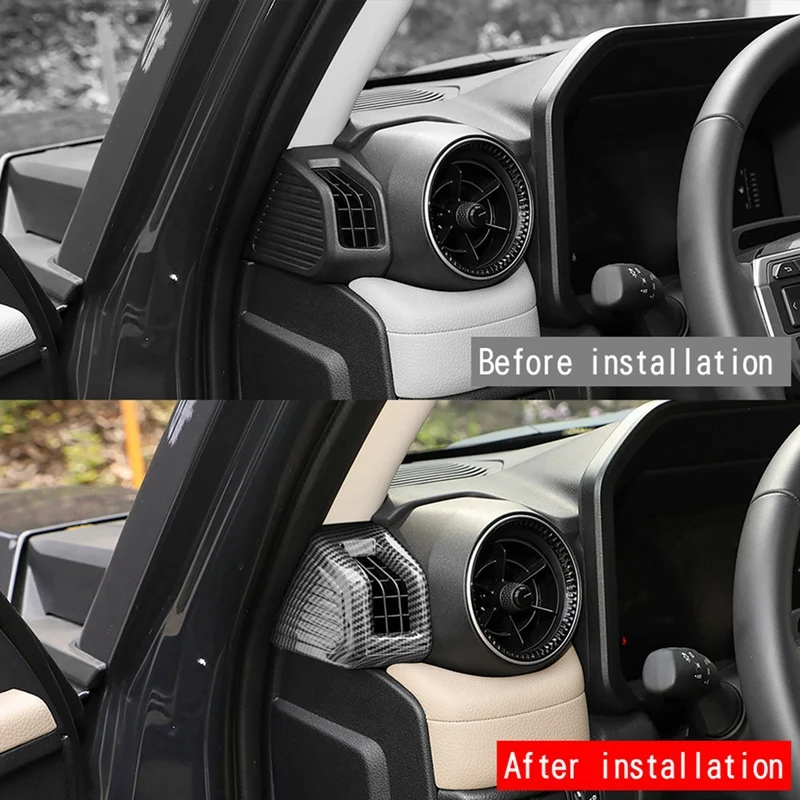 Car Dashboard Air Conditioning Outlet Frame Air Outlet Trim Sticker For Toyota Prado LC250 2024 image 6