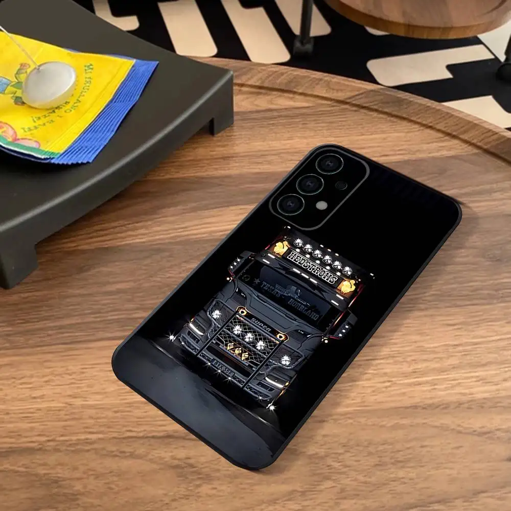 Trucks SA-AB Custodia per telefono per auto in silicone morbido per Samsung S25, S24, S21, S22, S23, S30, Ultra, S20, Plus, Fe, Lite