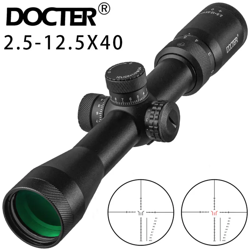 2.5-12.5X40 IR Hunting Air Rifle Scope Wire Rangefinder Reticle Mil Dot Reticle Riflescope Tactical Optical Sights Waterproof