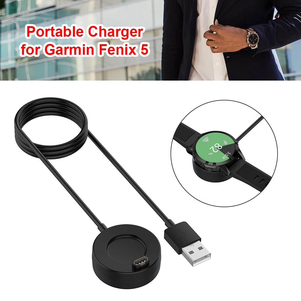 Carregador de energia usb cabo doca suporte doca carregador cabo de carregamento usb estação para garmin fenix 5 forerunner 158