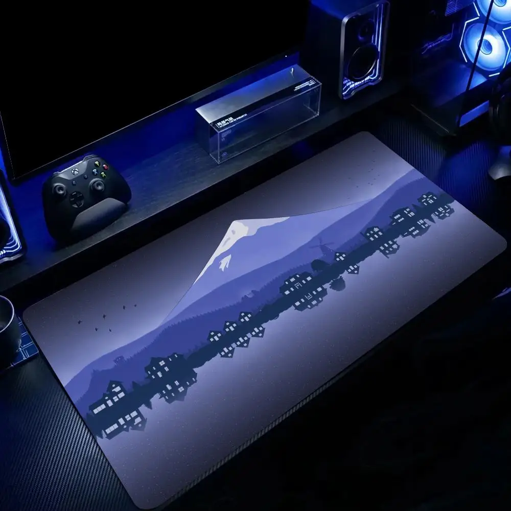 

Minimalist natural landscape design large Mouse Pad Desk Mat Non-Slip Stitched Edge office mat Gaming pad Computer mouse pads