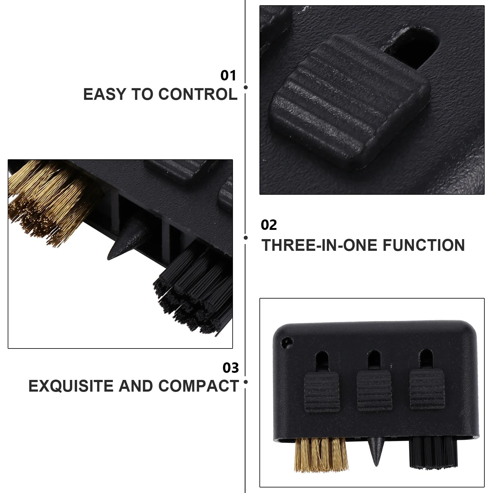 4 Pcs Golf Cleaning Brush Portable Club Tool of Maintenance Cleaner Ball Kit Plastic Groove Compact