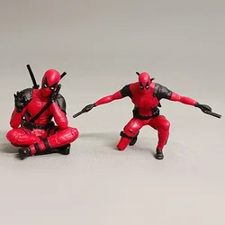 Anime Movie Deadpool Cartoon Figuress Car Ornaments Auto Rearview Mirror Hanging Pendant Cake Model Toys Decor Accessories